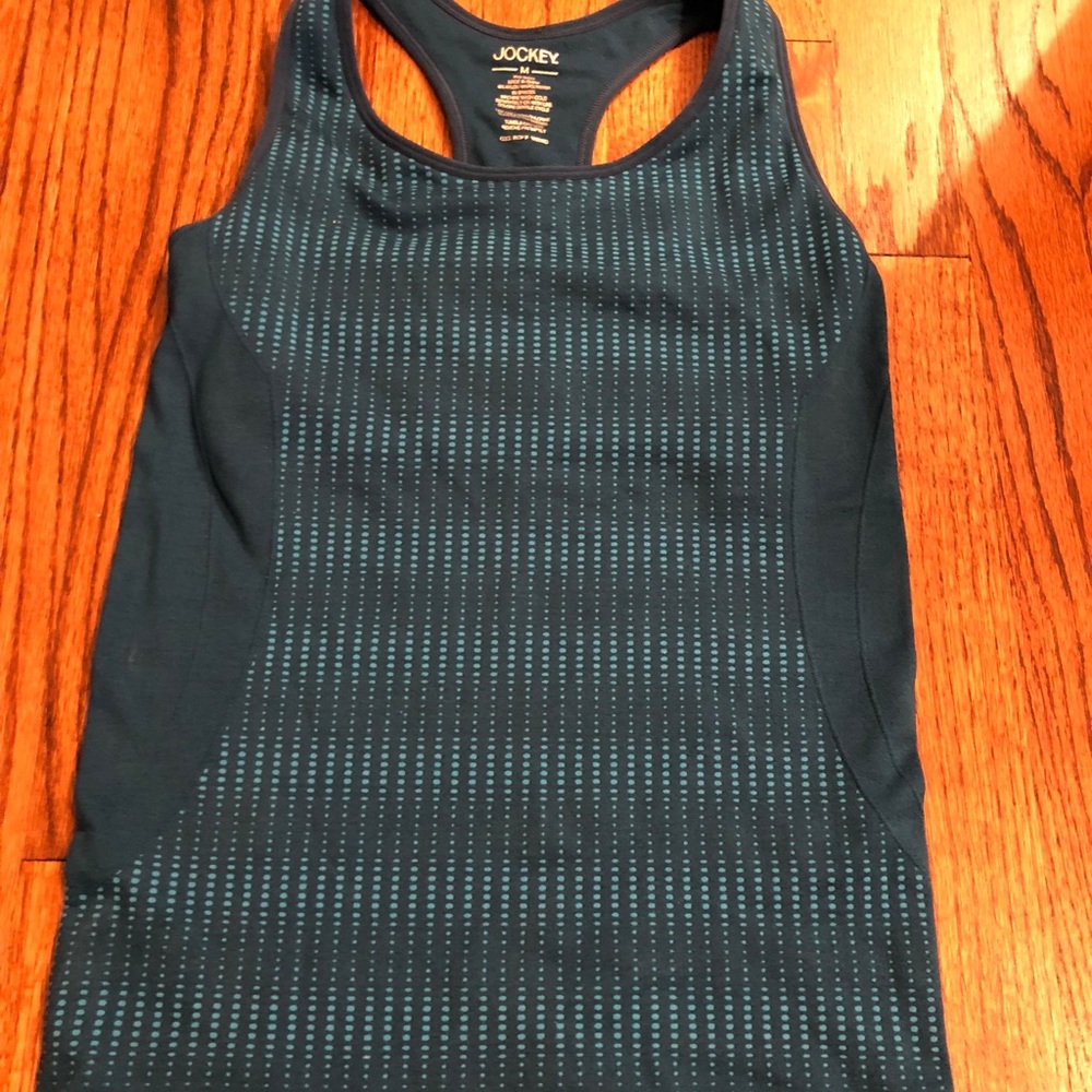 Jockey Workout Tank in Seagreen. Size Medium